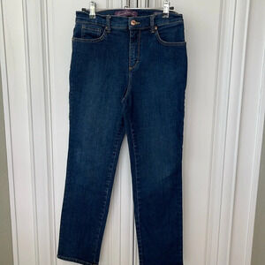 Gloria Vanderbilt blue denim jeans pants size 6p petite Amanda high rise